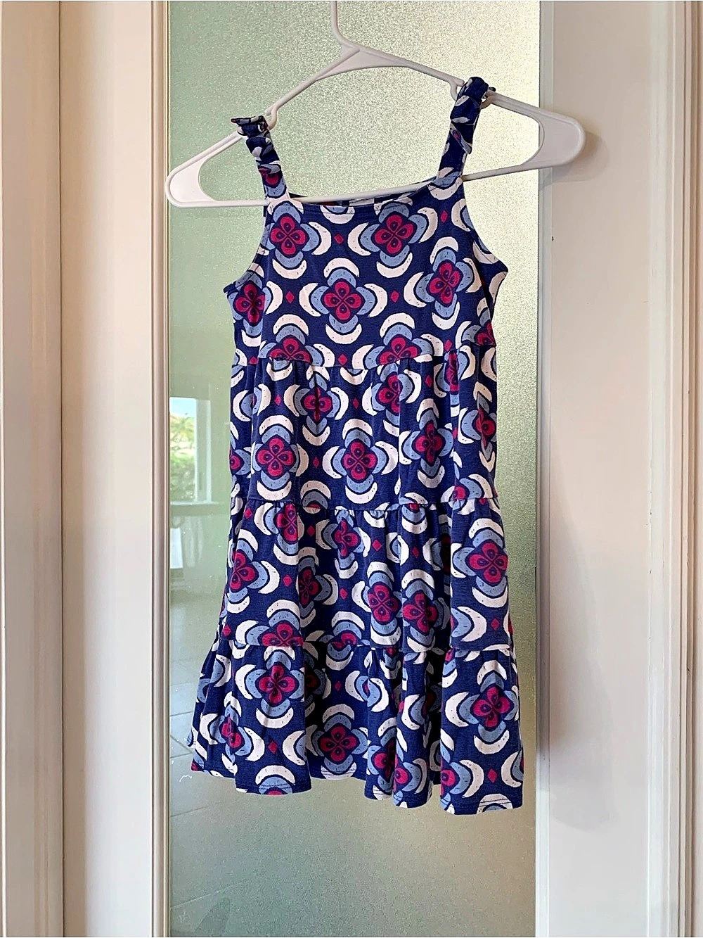 Gymboree Girls Floral Dress Size 7 Cotton Like New